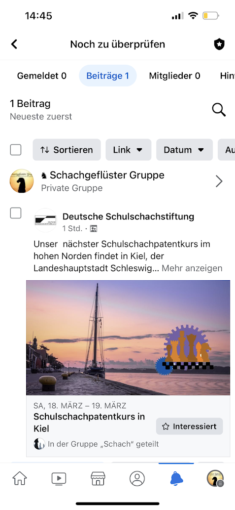 Schulschachpatentkurs Kiel