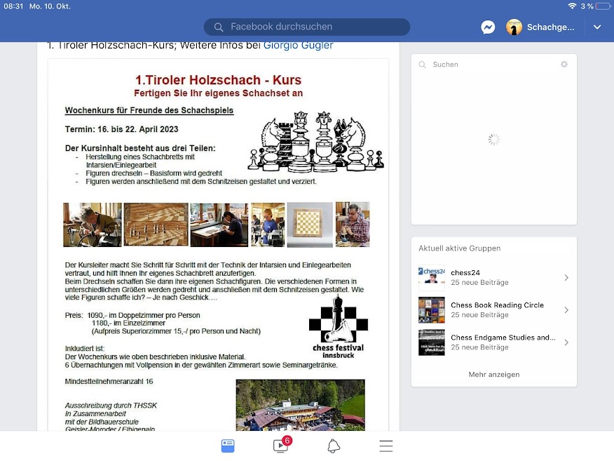 Holzschach-Kurs