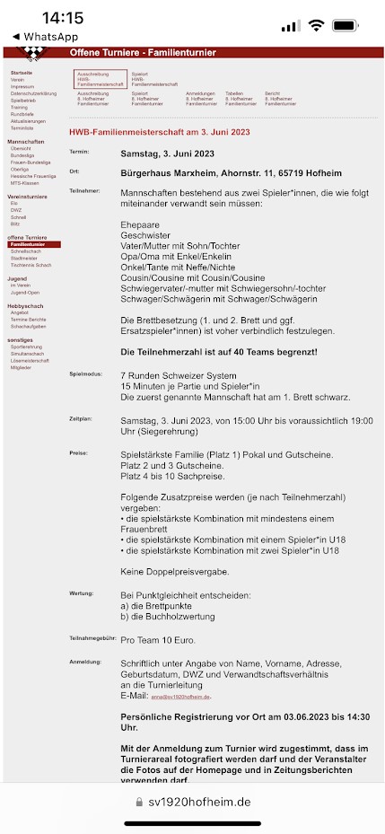 HWB-Familienmeisterschaft