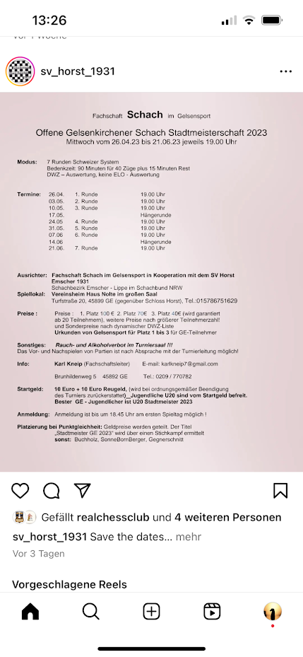 Gelsenkirchener Schach Stadtmeisterschaft