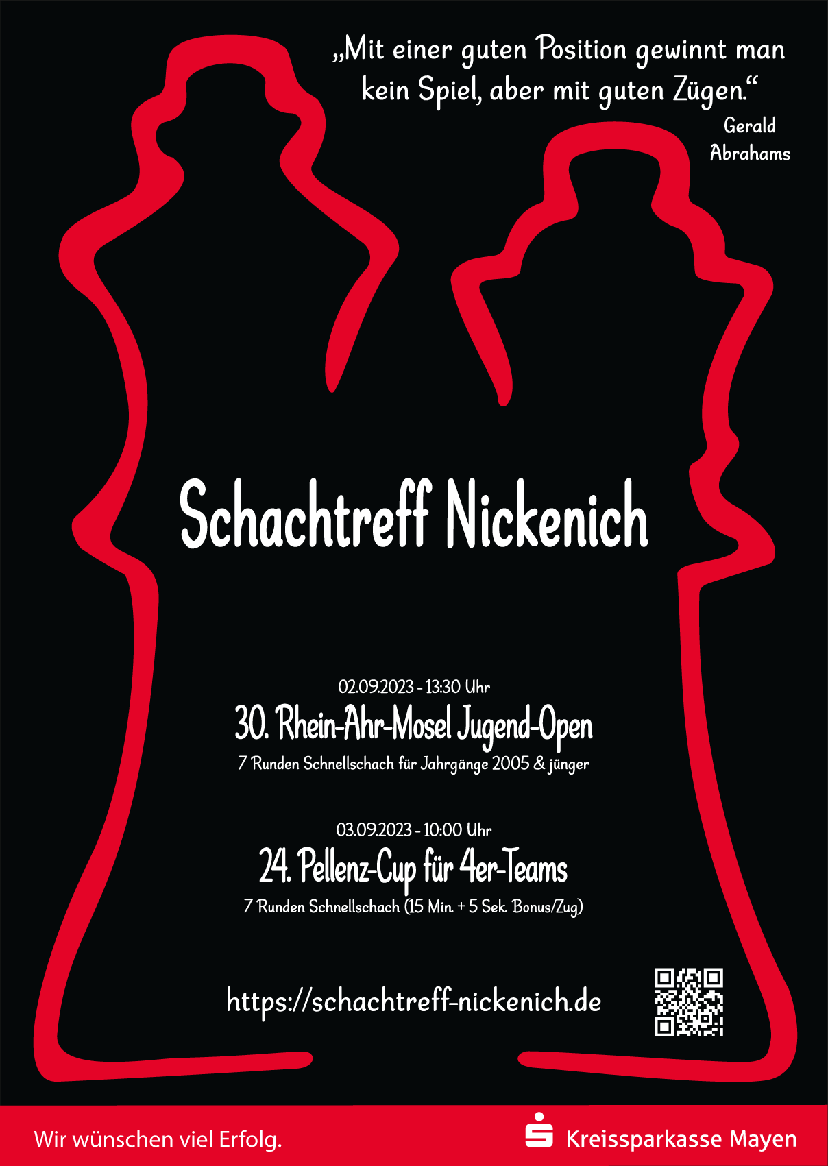 Plakat Schachtreff Nickenich 2023