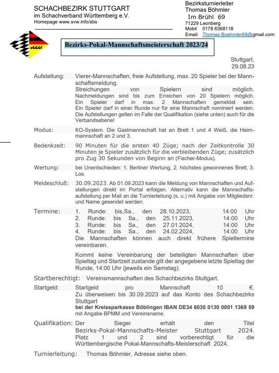Schachbezirk Stuttgart